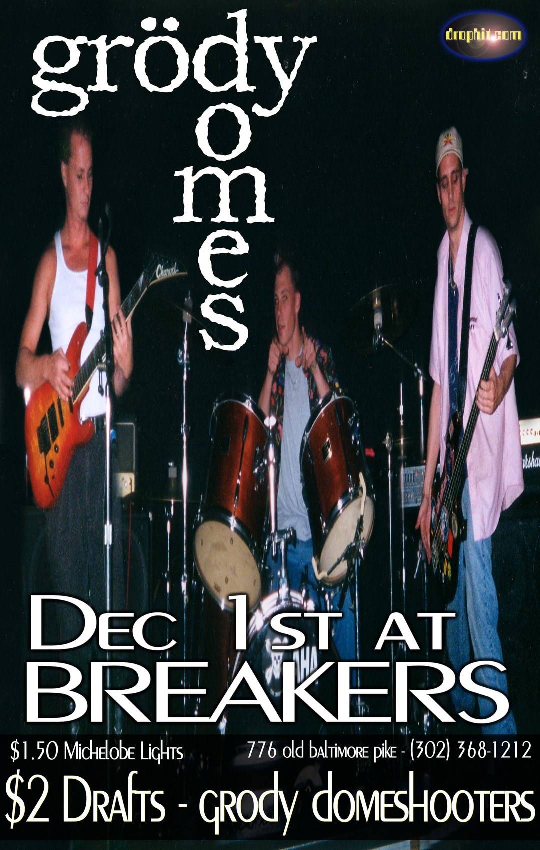 Grody Domes, Dec 1st at Breakers